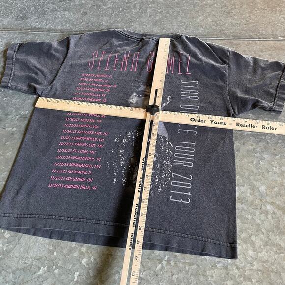 Vintage Y2K Selena Gomez Stars Dance Tour 2013 Tee Shirt Womens Small Cotton - Picture 7 of 9